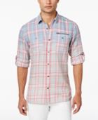 Inc International Men's Concepts Men's Ombre Plaid Cotton Shirt, Only At Macy's