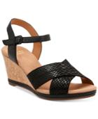 Clarks Collection Women's Helio Latitiude Wedge Sandals Women's Shoes