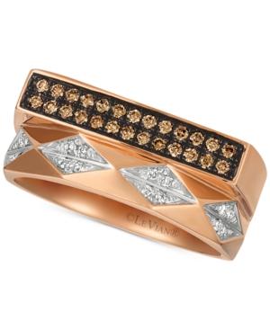 Le Vian Chocolatier Diamond Contemporary Ring (1/5 Ct. T.w.) In 14k Rose Gold