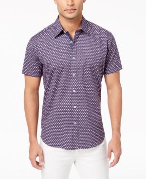 Con. Struct Men's Stretch Flamingo-print Shirt, Created For Macy's