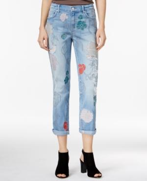 Jessica Simpson Embroidered Best Friend Cuffed Jeans