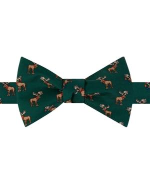 Tommy Hilfiger Men's Moose Print To-tie Bow Tie
