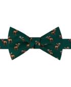 Tommy Hilfiger Men's Moose Print To-tie Bow Tie