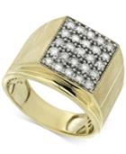Men's Diamond Matrix Ring (1 Ct. T.w.) In 10k Gold