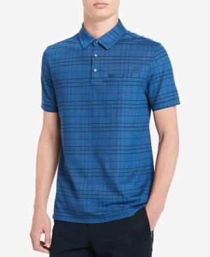 Calvin Klein Men's Striped Knit Polo