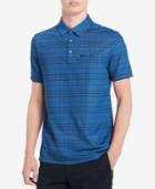 Calvin Klein Men's Striped Knit Polo