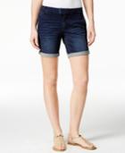 Nanette By Nanette Lepore Cuffed Asphault Wash Shorts