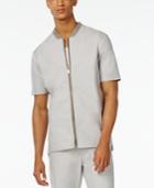 Sean John Men's Retroactive Zip-front Short-sleeve Shirt
