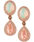 Le Vian Multi-gemstone (2-3/4 Ct. T.w.) & Diamond (3/8 Ct. T.w.) Drop Earrings In 14k Rose Gold