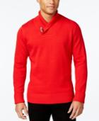 Sean John Men's Big And Tall Shawl-collar Toggle Sweater