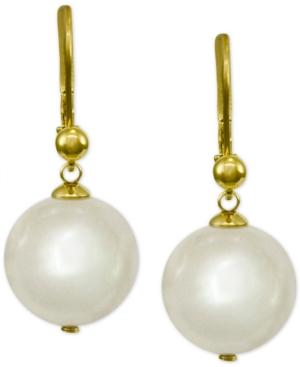 Majorica 18k Vermeil Imitation Pearl Drop Earrings