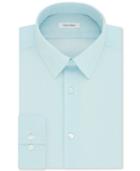 Calvin Klein Men's Steel Slim-fit Non-iron Performance Sapphire Print Dress Shirt