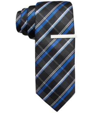 Alfani Red Martin Plaid Skinny Tie, Only At Macy's