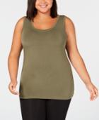 Cuddl Duds Plus Size Softwear Reversible Tank Top