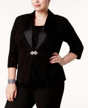 Alex Evenings Plus Size Embellished Jacket & Shell