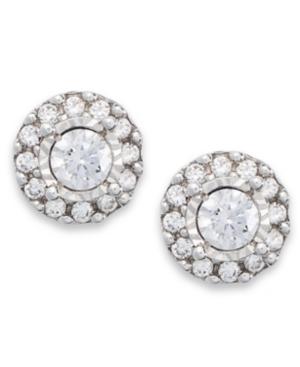 True Miracle Diamond Earrings, 14k White Gold Diamond Halo Stud Earrings (1/3 Ct. T.w.)