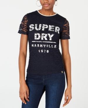 Superdry Elsworth Lace Graphic Top