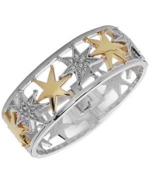 Nina Two-tone Star Swarovski Crystal Bangle Bracelet