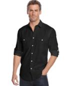 Alfani Men's Big And Tall Long-sleeve Warren Shirt