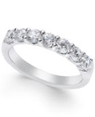 Certified Diamond Seven-stone Band (1 Ct. T.w.) In Platinum