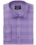Alfani Men's Classic Fit Performance Stretch Easy-care Plaid Dress Shirt, Only At Macy's