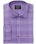 Alfani Men's Classic Fit Performance Stretch Easy-care Plaid Dress Shirt, Only At Macy's