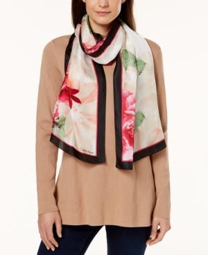Calvin Klein Bloom Silk Scarf