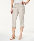 Style & Co Petite Coin-pocket Capri Pants, Only At Macy's