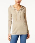 G.h. Bass & Co. Hooded Henley Top