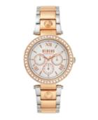 Versus Women's Camden Market Crystal Two Tone Rose Gold/silver Bracelet Watch 38mm