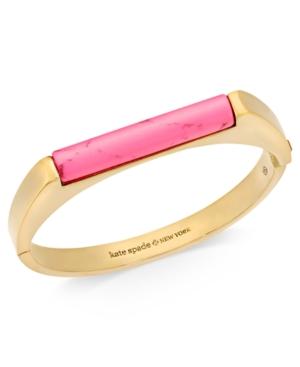 Kate Spade New York Gold-tone Enamel Squared Bangle Bracelet