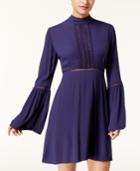 American Rag Juniors' Crochet-trim Fit & Flare Dress, Created For Macy's