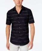 Alfani Men's Stripe Short-sleeve Shirt, Classic Fit