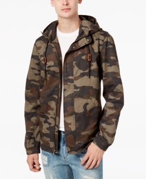 American Rag Men's Hooded Camo Jacket, Created For Macy's