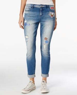 Vanilla Star Juniors' Ripped Patch Skinny Jean