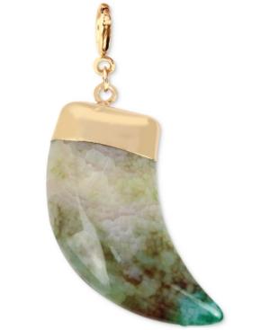 M.haskell For Inc Gold-tone Blue Agate Horn Clip-on Pendant, Only At Macy's