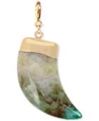 M.haskell For Inc Gold-tone Blue Agate Horn Clip-on Pendant, Only At Macy's