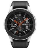Samsung Unisex Galaxy Bluetooth Onyx Black Silicone Strap Touchscreen Smart Watch 46mm