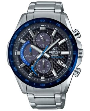 G-shock Men's Solar Chronograph Edifice Stainless Steel Bracelet Watch 47.6mm