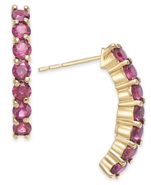 Rhodolite Garnet (1-3/8 Ct. T.w.) Drop Earrings In 14k Gold