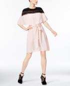 Yyigal Lace-yoke Capelet Dress, A Macy's Exclusive Style