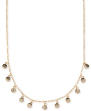 Ivanka Trump Gold-tone Pave Disc Collar Necklace