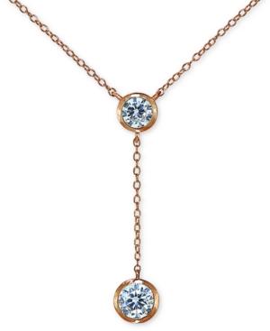 Giani Bernini Cubic Zirconia Bezel Lariat Necklace, 18 + 3 Extender, Created For Macy's