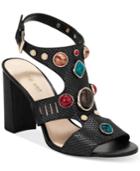Nine West Chervil Studded Block-heel Sandals Women's Shoes