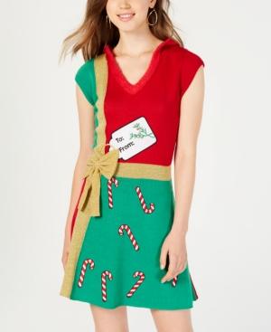 Hooked Up By Iot Juniors' Present Sweater Dress