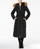 Jones New York Faux-fur-trim Down Maxi Coat