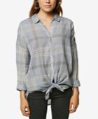 O'neill Juniors' Arlow Cotton Plaid Button-up Shirt