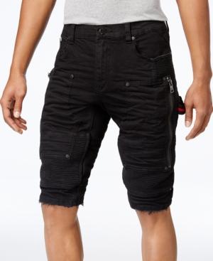 Heritage America Men's 18 Denim Moto Cargo Shorts