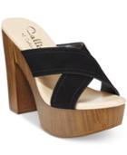 Callisto Bronson Block Heel Platform Sandals Women's Shoes