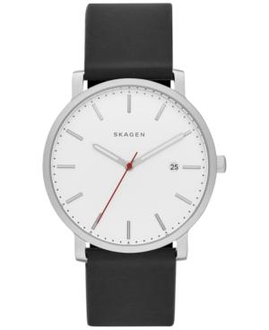 Skagen Men's Hagen Black Silicone Strap Watch 40mm Skw6340